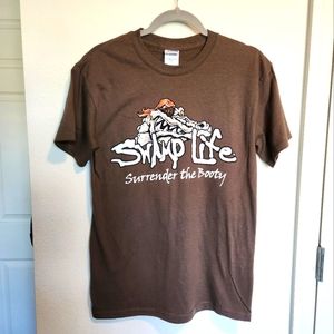 Swamp Life Pirate Alligator Surrender the Booty Short-Sleeve Unisex T-Shirt sz S